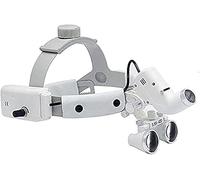 HTTGDGDH Loupes, Led - Binocular Loupes - Headband Magnifier - 3W Headlight 3.5X Leather Headband Loupe Light White
