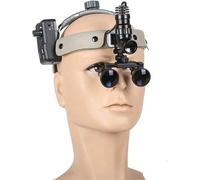 HTTGDGDH Magnifier With Light, 5W Led Headlight 2.5X 3.5X420Mm Leather Headband Loupe Binocular Magnifier