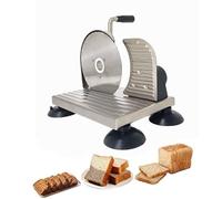 HTTGDGDH Manual Bread Slicer For Homemade Sourdough Bread, Adjustable Thickness Evenly Slicing, Hand Crank Bread Slicer With Scale Line And Suction Cup, Serrated Blade Design,