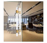 HTTGDGDH Office Glass Door Handle - Acrylic Clear Crystal Finish, Kitchen/Bathroom/Garage Gate Push Pull Bar Hardware, 60/80/100/120/150 Cm Long/Gold/Length-100Cm/39.3In(Gold-Length-80Cm/31.4In)