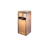 HTTGDGDH Outdoor Trash Can Large Stainless Steel Shopping Mall Elevator Sales Office Garbage Cans Hotel Lobby Vertical Outdoor Commercial Ashtray Fruit Bins Classification Courtya,C-S