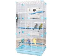 HTTGDGDH Professional Birdcage Pet Supplies Bird Carrier Gardening Decor Parrot Cages For Large Birds,Decorative Bird Cages Home Decor,Garden Large Parrot Cage, Luxury Pet Bird Ca,Blue