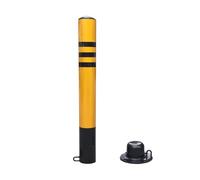 HTTGDGDH Safety Bollard, Removable Bollard With Embedment Sleeve, Construction Safety Bollard, Safety Warning Column, Sturdy And Durable, For Traffic Control, Driveway Barrier, Pa,60cm/24in
