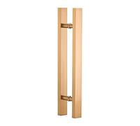 HTTGDGDH Sliding Glass Door Handles for Modern Doors,Square/Rectangular Modern Door Handle for Security Door Wooden Door,Push Door Handles with Mounting Screws(Gold-60Cm (23 5/8)