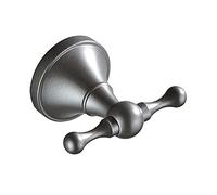 HTTGDGDH Towel Bartowel Holder Grey Brass Bathroom Hardware Set 4 Pieces, Towel Ring, Robe Hook Towel Hanger,Hook