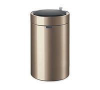 HTTGDGDH Trash Can 9L / 12L Intelligent Automatic Sensor Type Garbage Can Household With Cover Stainless Steel Waste Basket Living Room Kitchen Bathroom Waste Basket Garbage Can,Gold-9L