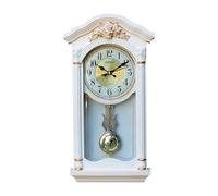HTTGDGDH Vintage Wall Clock With Pendulum, Time Reporting Function, Exquisite Carving, Wall Clocks For Living Room Decor For Living Room Decor, Home, Bedroom,Beige B,Beige-A