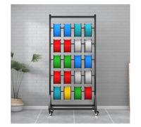 HTTGDGDH Wall Mount Fabric Roll Storage Rack,3D Printer Filament Storage Rack, Ribbon Holder Organizer Wire Spool Rack With Wheels, Rolled Steel Wire/Cable Dispenser, For Electric,Black-12th floor