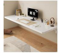 HTTGDGDH Wall Mounted Folding Table, Office Desk, Computer Desk,Gaming Desks,Rustic Wooden Wall Table, Heavy Duty Workbench Foldable For Bar Laundry Dining Room,White-40x60cm/15.75x23.62in