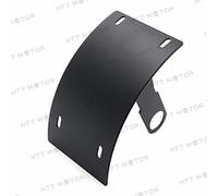 HTTMT- Black Curved License Plate Relocator Frame Bracket Mount Tag Holder for 1" axle ALL SPORT BIKES AND CRUISERS. HD, KAWASAKI, , YAMAHA, SUZUKI