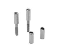 HTTMT MT387-001- Chrome 2 Inches Mirror Extensions Kit Compatible with HD Softail Sportster Dyna Touring