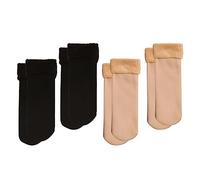 HTTOAR 4 Pairs of Thermal Socks for Women-Thick and Fleece Sleep Socks, Casual Solid Color Winter Socks Women, Ladies Slipper Socks