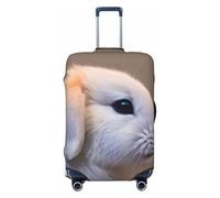 HTTUP cry rabbit Print Elastic Washable Baggage Protector Universal Suitcase Cover Travel Luggage Cover, Black, L