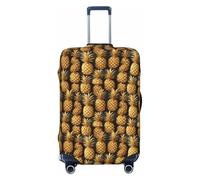 HTTUP golden pineapple background Print Elastic Washable Baggage Protector Universal Suitcase Cover Travel Luggage Cover, Black, M