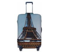 HTTUP Paris Eiffel Tower Universal Travel Luggage Cover, Black/White, CH