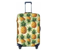 HTTUP Tropical Pineapple Print Elastic Washable Baggage Protector Universal Suitcase Cover Travel Luggage Cover, Black, S