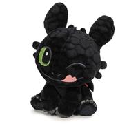 HTTYD Dragon - Black Night Dragon Inspired by Toothless - Cuddly Toy & Stuffed Toy - Various Models & Sizes - Soft Plush Toy for Kids & Fans (Winking Eyes 18 cm)