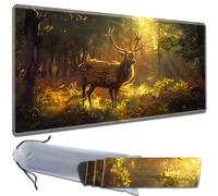 HTTYYTRYT for MTG Playmat Non-Slip Rubber Play Mat with Storage Bag Combination, Ideal for Card Game Lovers TCG Play Mat, Deer of The Forest
