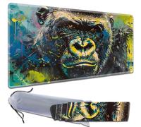 HTTYYTRYT for MTG Playmat Non-Slip Rubber Play Mat with Storage Bag Combination, Ideal for Card Game Lovers TCG Play Mat, Painted Gorilla