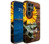 HTTYYTRYT for Samsung Galaxy S26 Ultra 5G Case, Double-Layer Shock-Proof Durable Protective Cover, Suitable for Both Men and Women, Fashionable Style, Plank Sunflower
