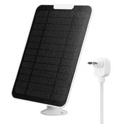 HTU 1/3 PCS 5W Solar Panel Kit IP65 Weatherproof Solar Battery Charger 360° Adjustable Wall Mount W/ 9.8ft Micro USB Charging Cable for Arlo Essential Spotlight/XL Spotlight Camera