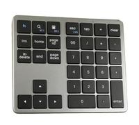 HTU 2.4G -Compatible Numeric Keypad USB Rechargeable 35 Keys Digital Keyboard Ultra-thin Numeric Keyboard for Window