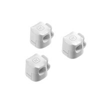 HTU 3/6pcs Cable Clips Cord Holder Adjustable Under Desk Cable Management Wire Keeper Adhesive Cable Organizer Holder for Nightstand Desk Office