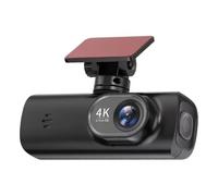 HTU 4K Dash Cam Front and Rear, Driving Video Recorder 4K+1080P, Night Vision, 64GB Memory Card, G-Sensor, Built-in WiFi, Loop-Recording, 170° Wide-angle Design Dashboard Camera Recorder for Cars