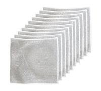 HTU 5/10/20Pcs Multi Purpose Wire Dishwashing Rags Double Layer Non-Scratch Wire Dishcloth Wire Dishwashing Rags for Wet and Dry Scrubs & Cleans for Sinks Counters Stove Tops