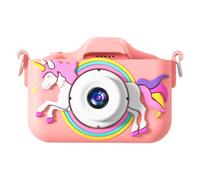 HTU 96MP Children Camera 2.0inch IPS Screen 1080P HD Toddler Camera Dual Lens Selfie Camera with Silicone Case Portable Child Digital Video Camera for 7-12 Years Old Boys Girls