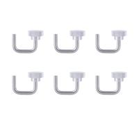 HTU Camping Folding Table Connecting Hook, Portable Stainless Steel Aluminum Alloy Rail Joint Sliding Buckles for Snow Peak IGT Camping Supplies-6PCS