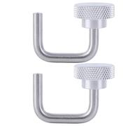 HTU Camping Folding Table Connecting Hook, Portable Stainless Steel Aluminum Alloy Rail Joint Sliding Buckles for Snow Peak IGT Camping Supplies-2Pcs