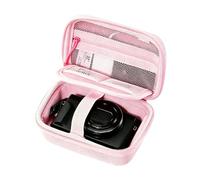 HTU CCD Camera Storage Bag for Canon G7X, Sony ZV-1F, Fuji X100VI, Ricoh GR (Pink) Compact, Dual-Layer, Protective Carry Case