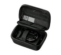 HTU CCD Camera Storage Bag for Canon G7X, Sony ZV-1F, Fujifilm X100VI, Ricoh GR, Dual-Layer Portable Protective Case, Black Fabric
