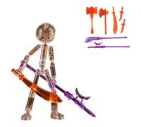 HTU Collectable Posable Stickman Invincible Action Figures Set, Multi-jointed Stickman Collectable Action Figure Set, Movable Stickmans Actions Figures-I
