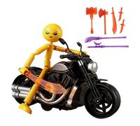 HTU Collectable Posable Stickman Invincible Action Figures Set, Multi-jointed Stickman Collectable Action Figure Set, Movable Stickmans Actions Figures-C