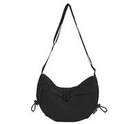 HTU Crescent Bag for Women Men Adjustable Strap Crossbody Bag Multi-Pockets Handbag Zipper Dumpling Bag for Travel Work (Black)