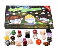 HTU Crystal Advent Calendar 2025 Natural Gemstone Christmas Countdown Calendar Xmas Gift for Boys Girls