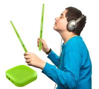 HTU Electronic Virtual Air Drum Drumsticks Pedals Portable Smart Electronic Drum Set Professional for Beginners Children Adults