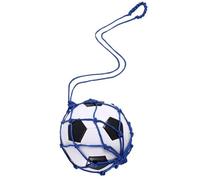 HTU Football Kick Throw Solo Practice Training Aid Fits Ball Size 3 4 5 Soccer Kick Throw Trainer Soccer Ball Net Kicker for Youth Adults Training Equipment