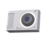 HTU Mini CCD Camera HD 1080P 48MP 4X Zoom Kids Digital Camera Dual Lens Digital Point and Camera Anti Shake Support 32GB Card for Boys Girls Teenagers Gift