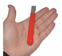 HTU Mini Portable Sharpener with Lid Metal Pruning Sharpening Stone Handheld Garden Shear Scissors Sharpener Multifunction Garden Outdoor Sharpening Tool