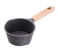 HTU Non-Stick Mini Sauce Pan Wooden Handle Butter Melting Pot with Pour Spout Cooking Saucepan Non-Stick Frying Pan for Kitchen Induction Cooking Gas Stove Camping