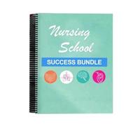 HTU Nurse Report Sheet Notebooks, Replaces Foldable Nursing Clipboard Simple Pocket Journals Notepads Spiral Clinical Essentials for Nurse Week Appreciation Gifts-1pcs