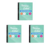 HTU Nurse Report Sheet Notebooks, Replaces Foldable Nursing Clipboard Simple Pocket Journals Notepads Spiral Clinical Essentials for Nurse Week Appreciation Gifts-3pcs