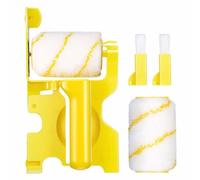 HTU Paint Edger Roller Brush Paint Edger Roller Brush with Extra Replacement Roller Brush Hand-Held Clean-Cut Paint Edger Roller Brush Paint Edger Combo Kit for Room Wall Ceiling Indoor Outd