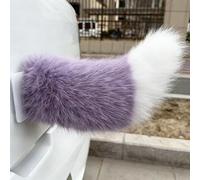 HTU Remote Control Electric Car Tail, Cute Car Decoration Tails, Rechargeable Plush Animal Moving Tail with Remote Control for Auto Trunk Bumpe Outing Social Occasions-Purple