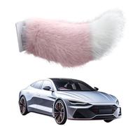 HTU Remote Control Electric Car Tail, Cute Car Decoration Tails, Rechargeable Plush Animal Moving Tail with Remote Control for Auto Trunk Bumpe Outing Social Occasions-Pink