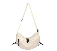 HTU Shoulder Bag for Women Men Adjustable Strap Hobo Bag Multi-Pockets Crossbody Bag Zipper Dumpling Bag for Travel Work (Beige)