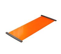 HTU Slide Board with Shoe Cover, Sliding Mat with Shoe Covers, Balance Training Mat with Anti Slip Layer for Low-Impact Indoor Home Workouts and Sports-180CM Jaune